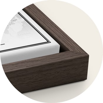 Chocolate Oak Schattenfugenrahmen