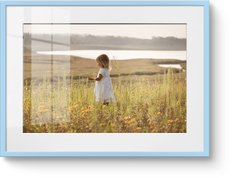 Fotorahmen Hellblau