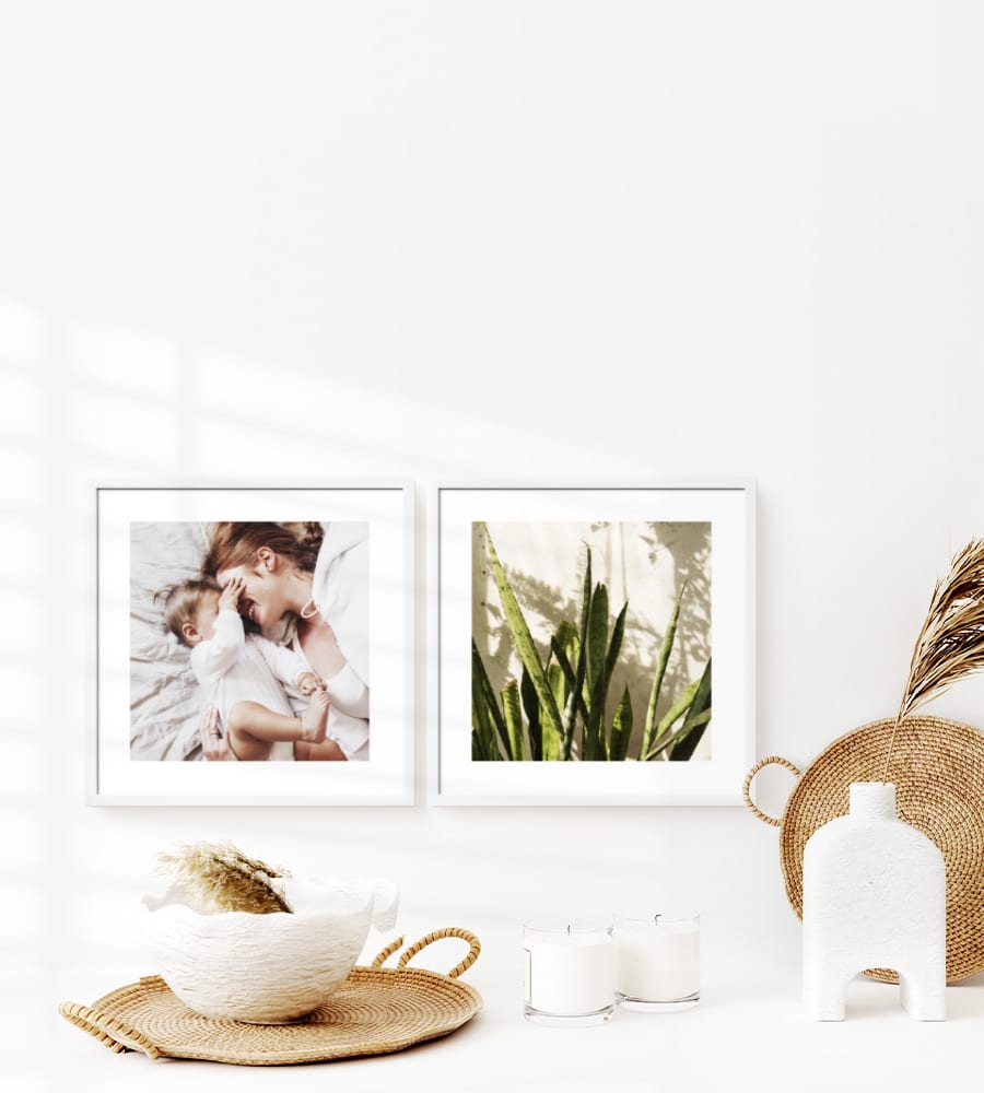 Frames. Leichte Fotorahmen, zum schnell und einfach an die Wand kleben!